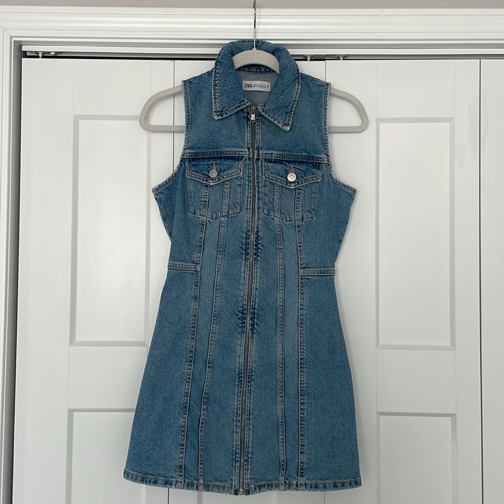 ZARA DENIM TRF DRESS